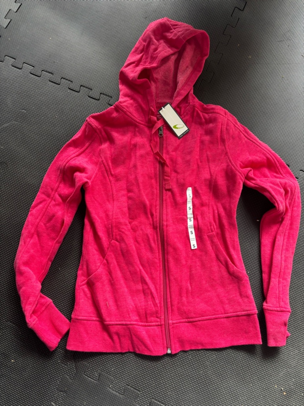 tek gear Women's Bright Pink Hooded Zip-Up Jacket